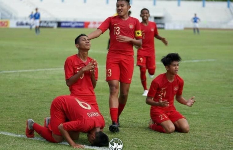 Timnas Indonesia U-15 Bermain Imbang Timor Leste pada Piala AFF U-15 di Thailand