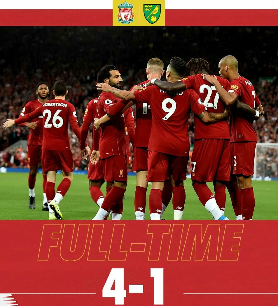 Pekan Perdana Liga Inggris, Liverpool ‘Gangbang’ Norwich City