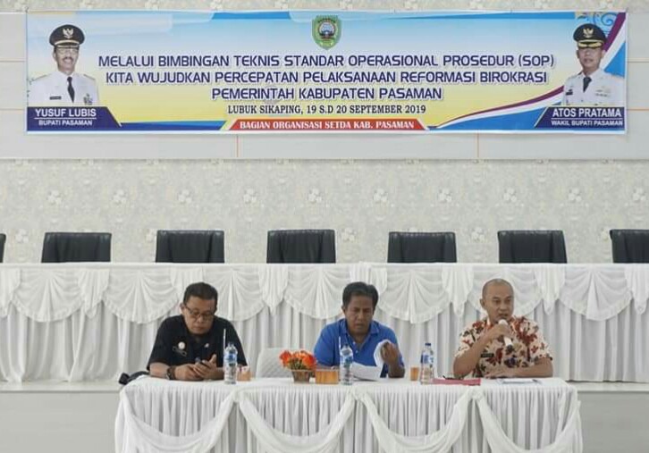 Pemkab Pasaman Gelar Bimtek SOP 2019