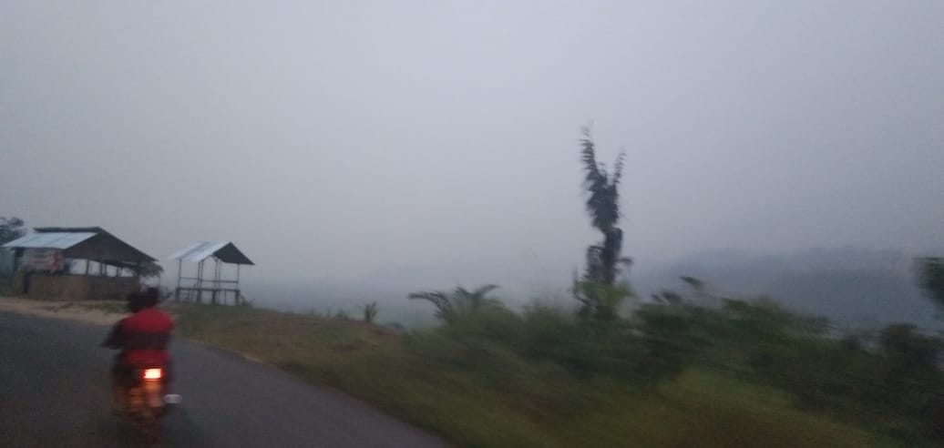 Akibat Kabut Asap, Masyarakat Koto Rajo Rao Utara Berharap Bantuan Masker