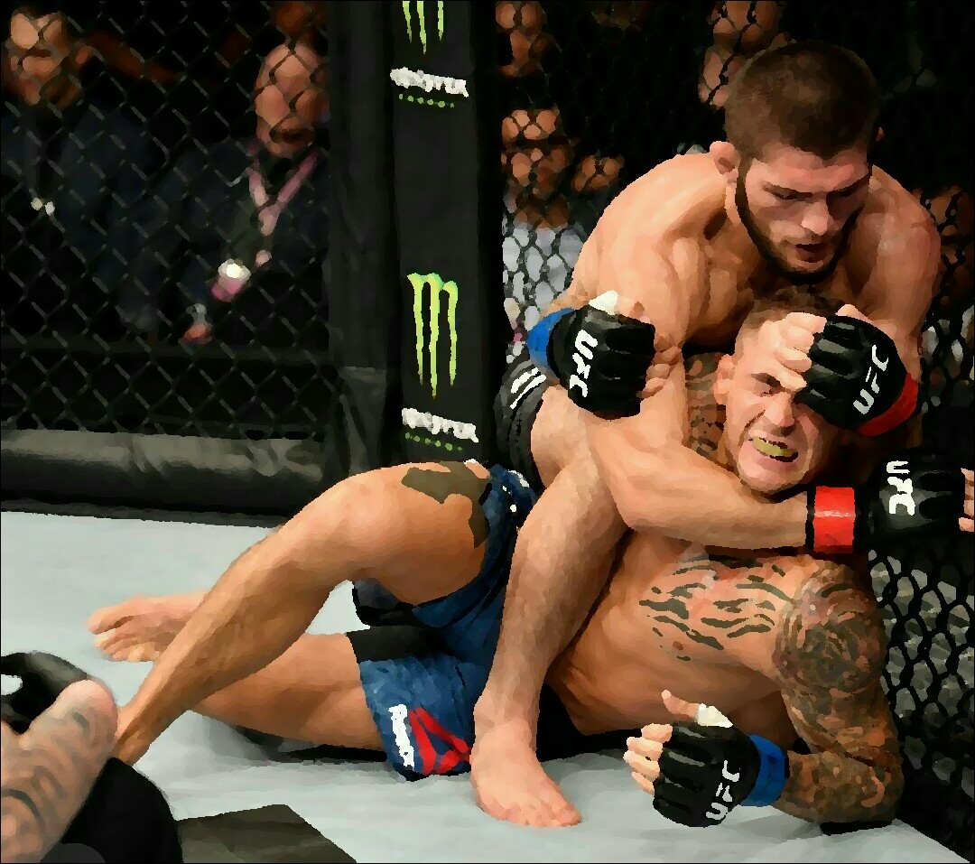 Kalahkan Poirier, Khabib Nurmagomedov Pertajam Rekor dan Ejek McGregor