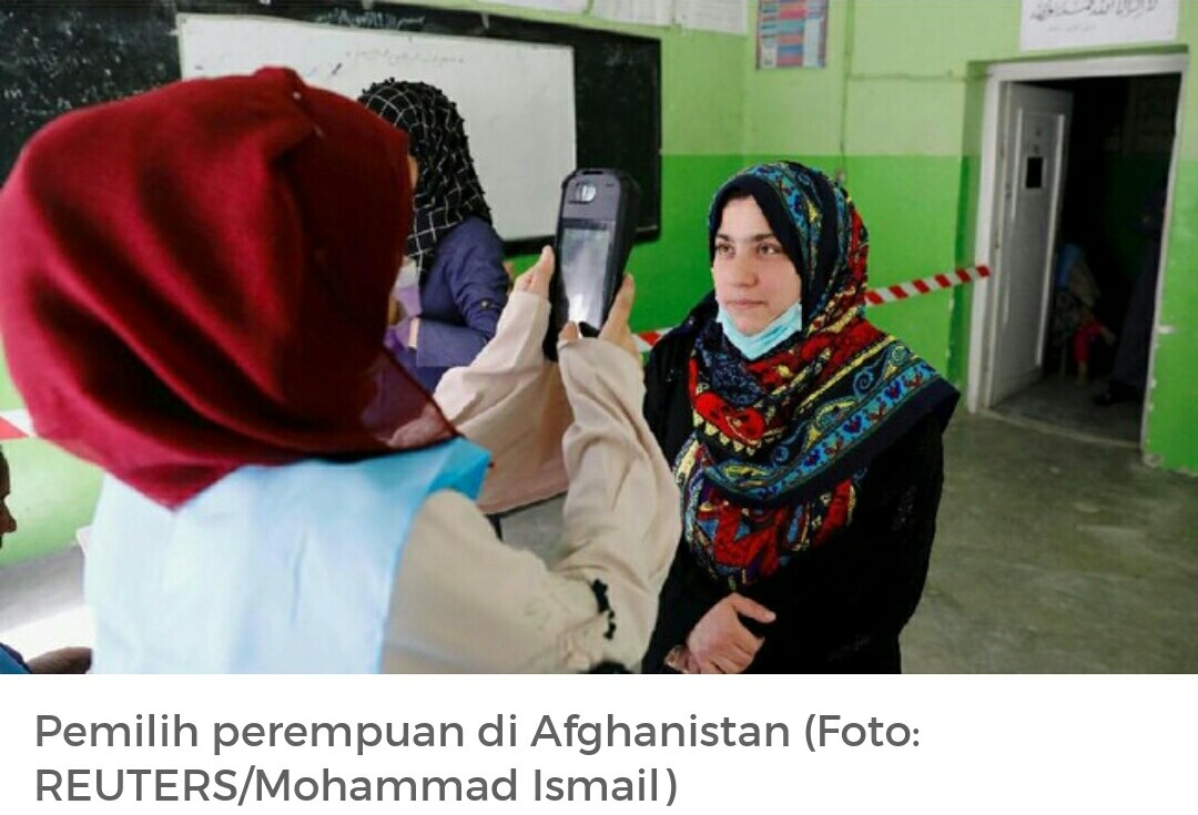 Pilpres di Afghanistan Gunakan Mesin Biometrik
