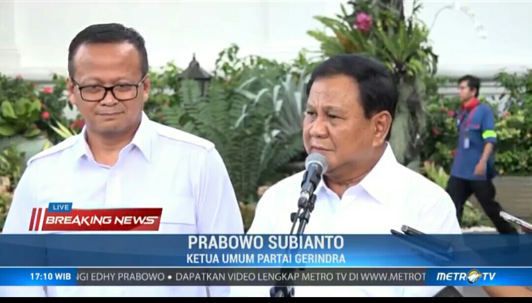 Prabowo Resmi Ditunjuk jadi Menteri di Bidang Pertahanan dalam Daftar Kabinet Baru Jokowi