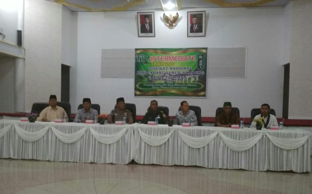 HMI Lubuk Sikaping Gelar Intermediate Training Tingkat Nasional