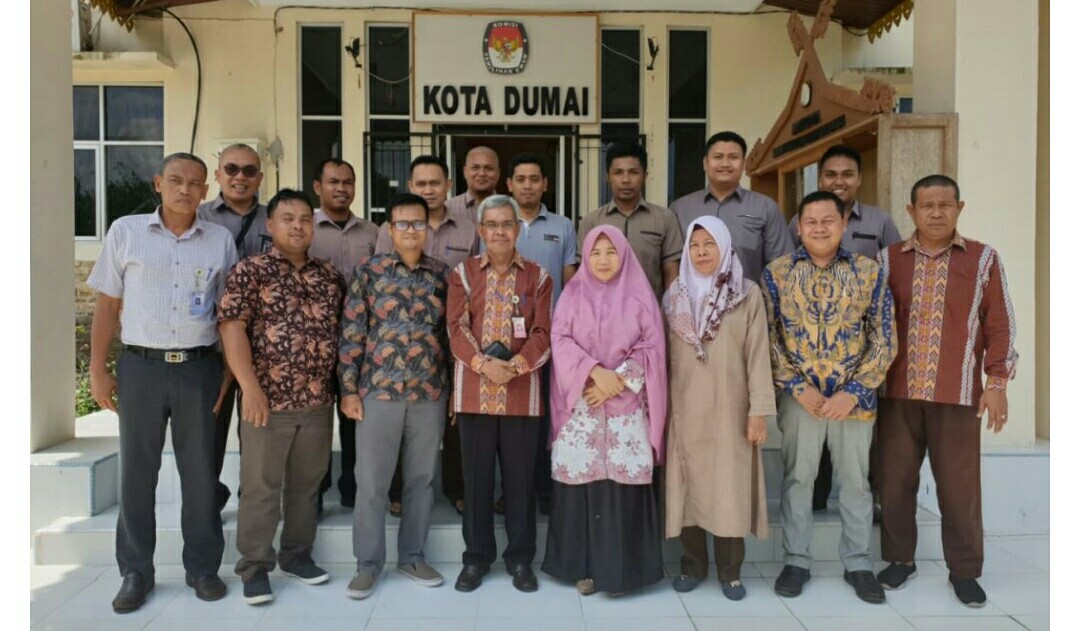 KPU Pasaman Kunjungi KPU Kota Dumai Terkait Pengelolaan Data Pemilih