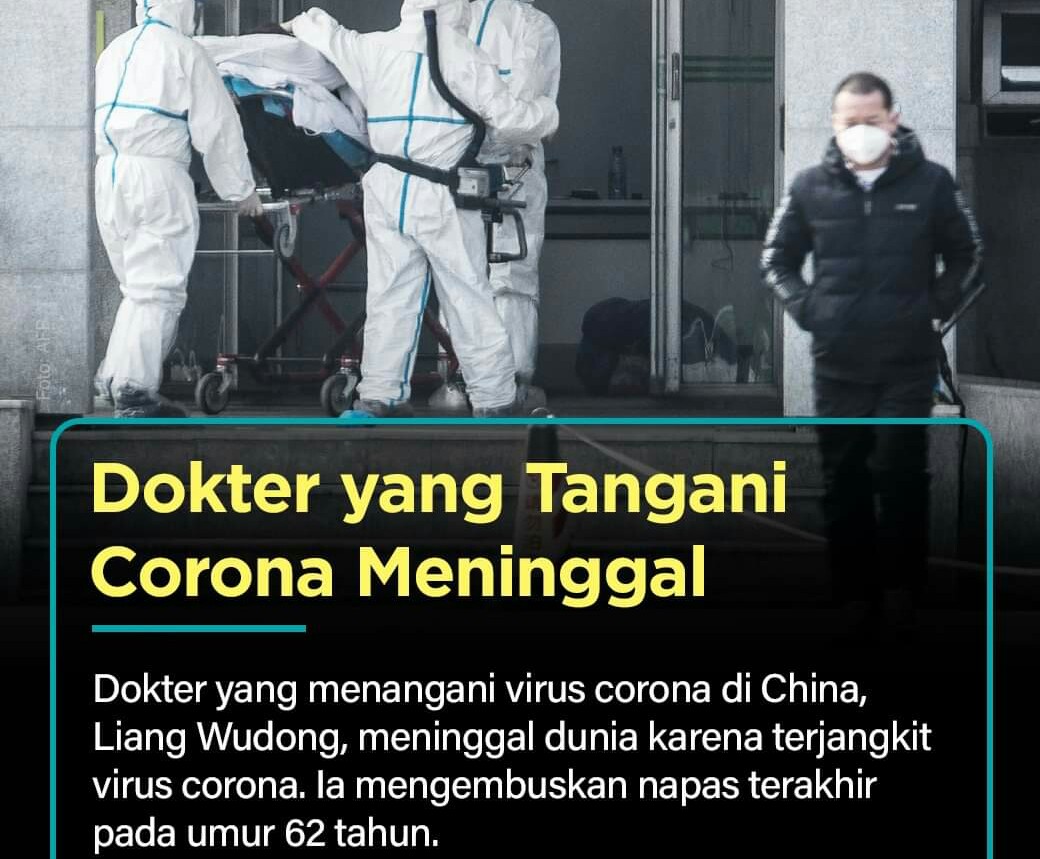 Terjangkit, Dokter Pembasmi Virus Corona Meninggal Dunia