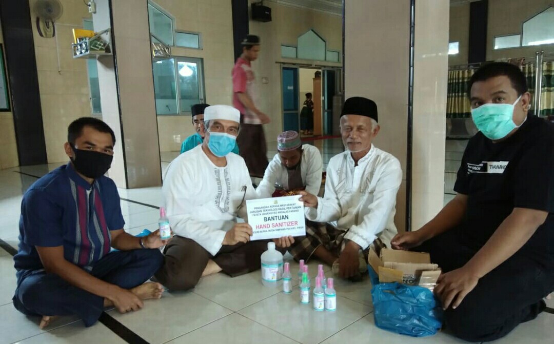 THP FATETA Unand Padang Produksi Sendiri Hand Sanitizer dan Distribusikan ke Wilayah Sumbar, Jambi hingga Bogor