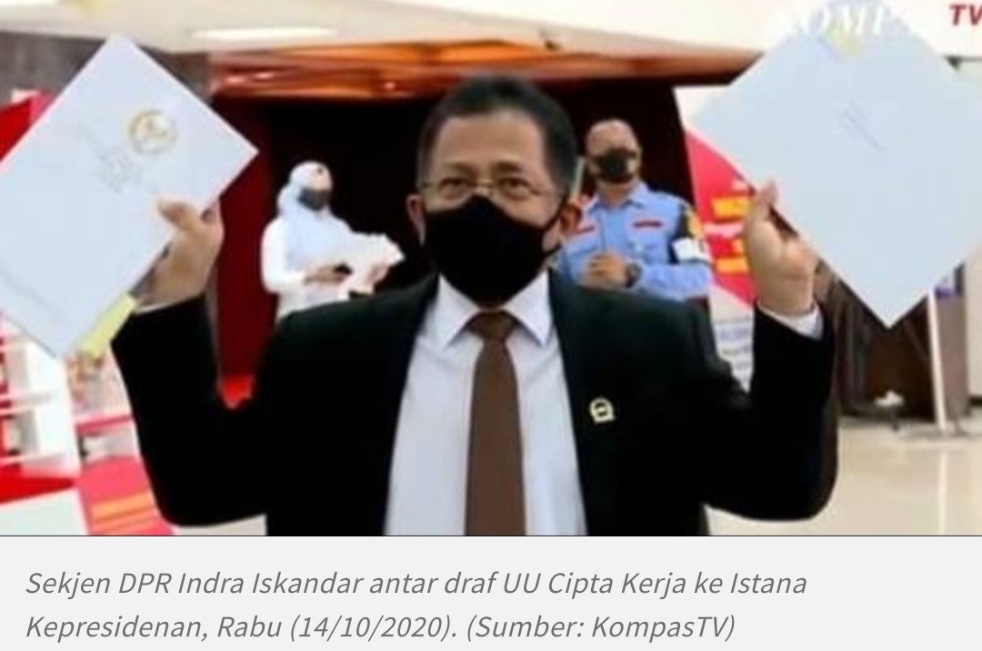DPR Akui Ada Pasal Dihilangkan Pasca UU Cipta Kerja Diedit Kemensesneg