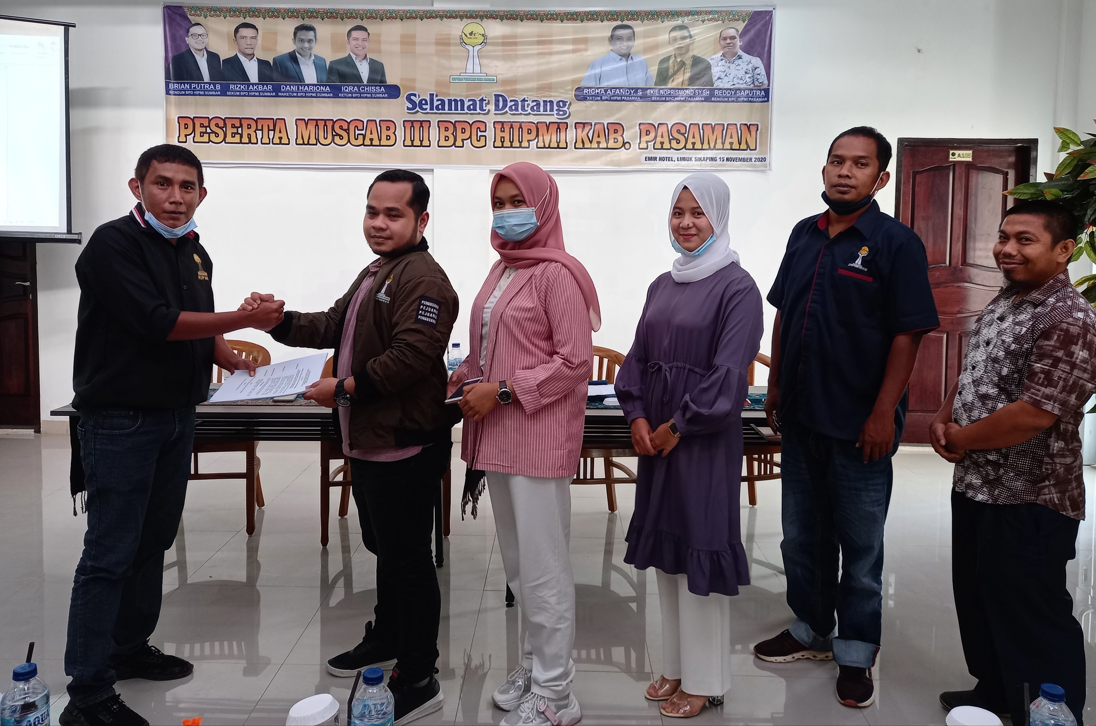 Ekie Noprismond Terpilih Menjadi Ketua Umum HIPMI Pasaman