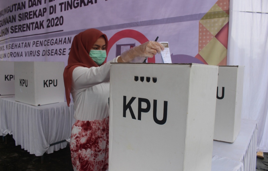 KPU Pasaman Gelar Simulasi Pilkada Dengan Penerapan Protokol Kesehatan