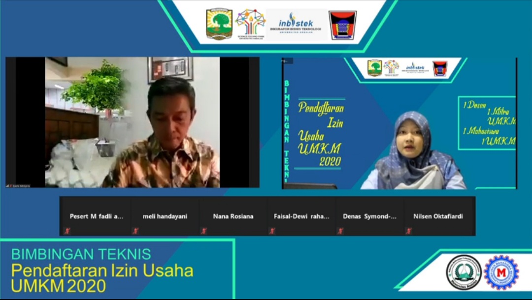 STP LPPM Unand Gelar Bimtek Pendaftaran Izin Usaha UMKM Yang Diikuti 96 Pelaku Usaha