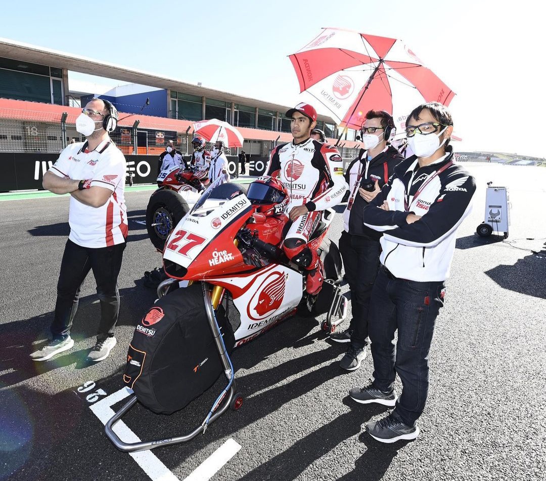 Pembalap Indonesia Andi Gilang Cetak Sejarah di Moto3 Prancis 2021