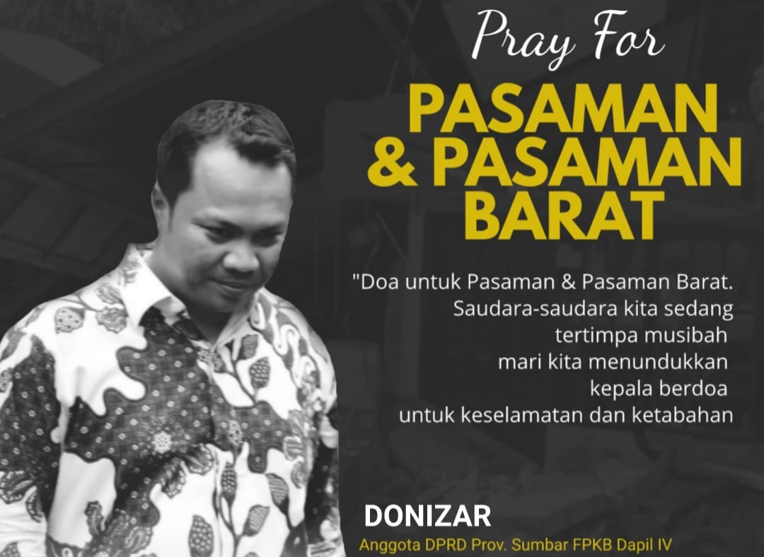 Donizar: Turut Berduka Atas Musibah Gempa Di Pasaman Barat dan Pasaman
