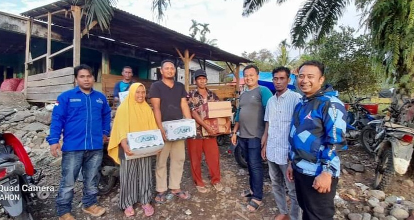 Partai Demokrat Pasaman Gerak Cepat Bantu Korban Musibah Gempa
