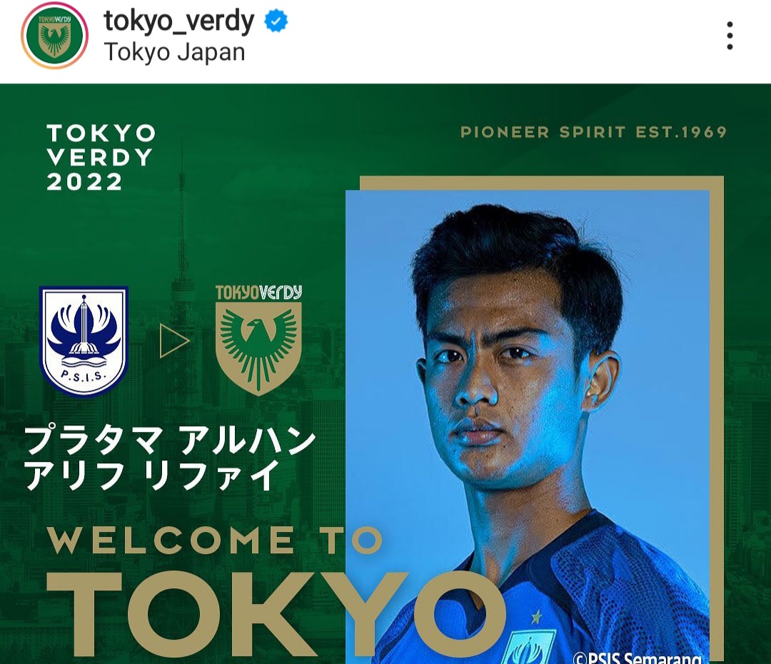 Warga Jepang Takjub, Pratama Arhan Bikin Followers IG Tokyo Verdy Melonjak Drastis