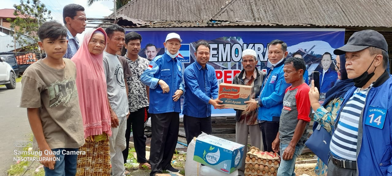 Partai Demokrat Pasaman Dirikan Dapur Umum Bagi Pengungsi Korban Gempa