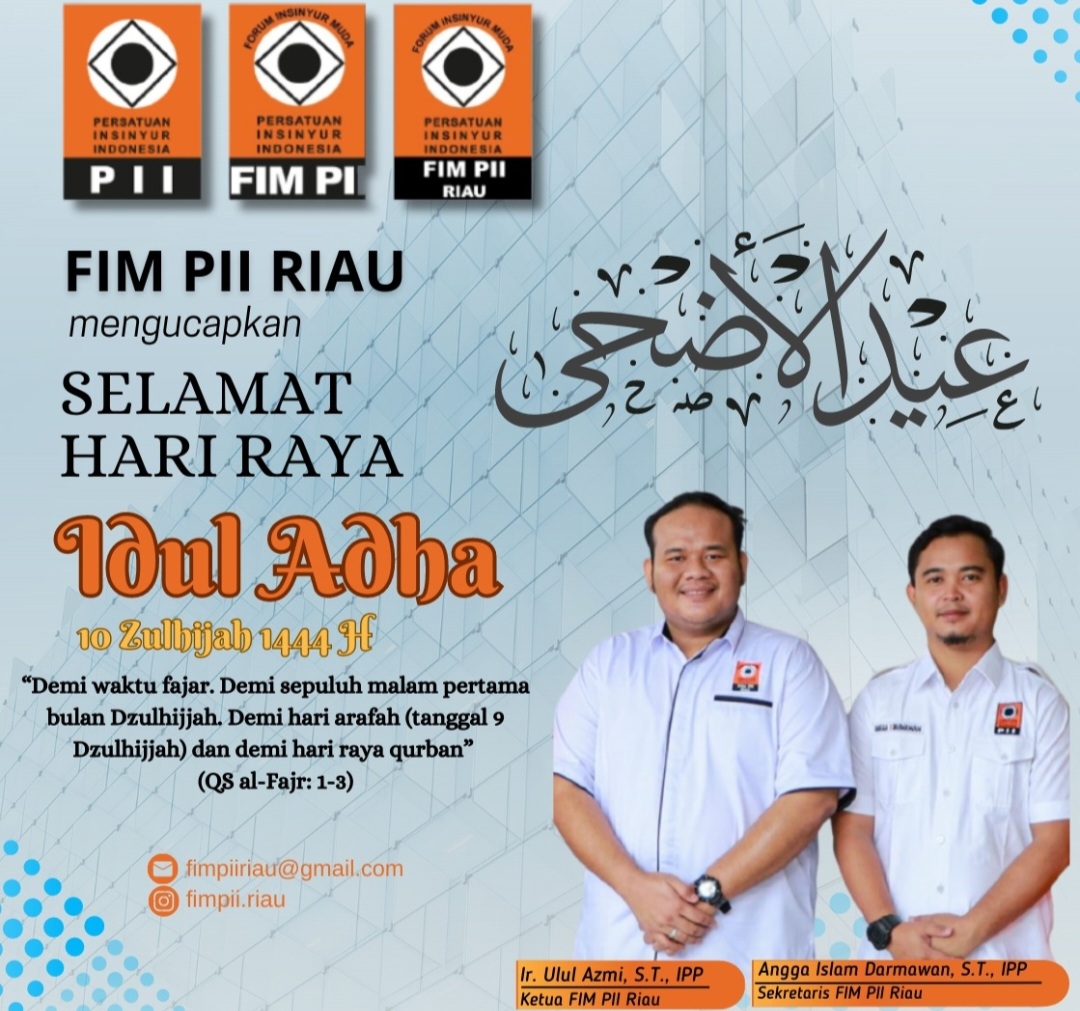 Ir. Ulul Azmi, ST, IPP: Selamat Hari Raya Idul Adha 1444 H, Semoga Ibadah Kita Diridhoi Allah SWT